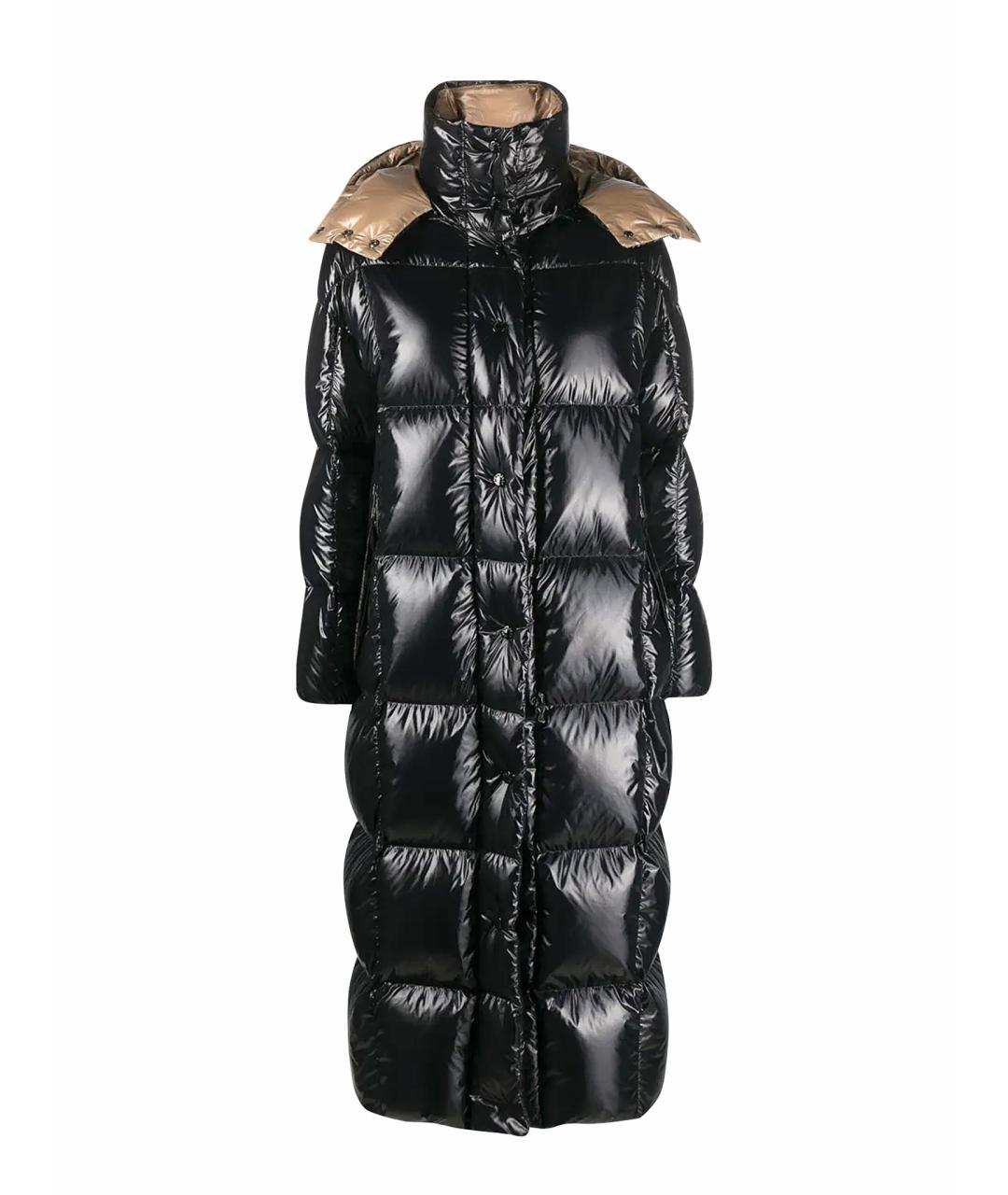 MONCLER Черный полиамидовый пуховик, фото 1