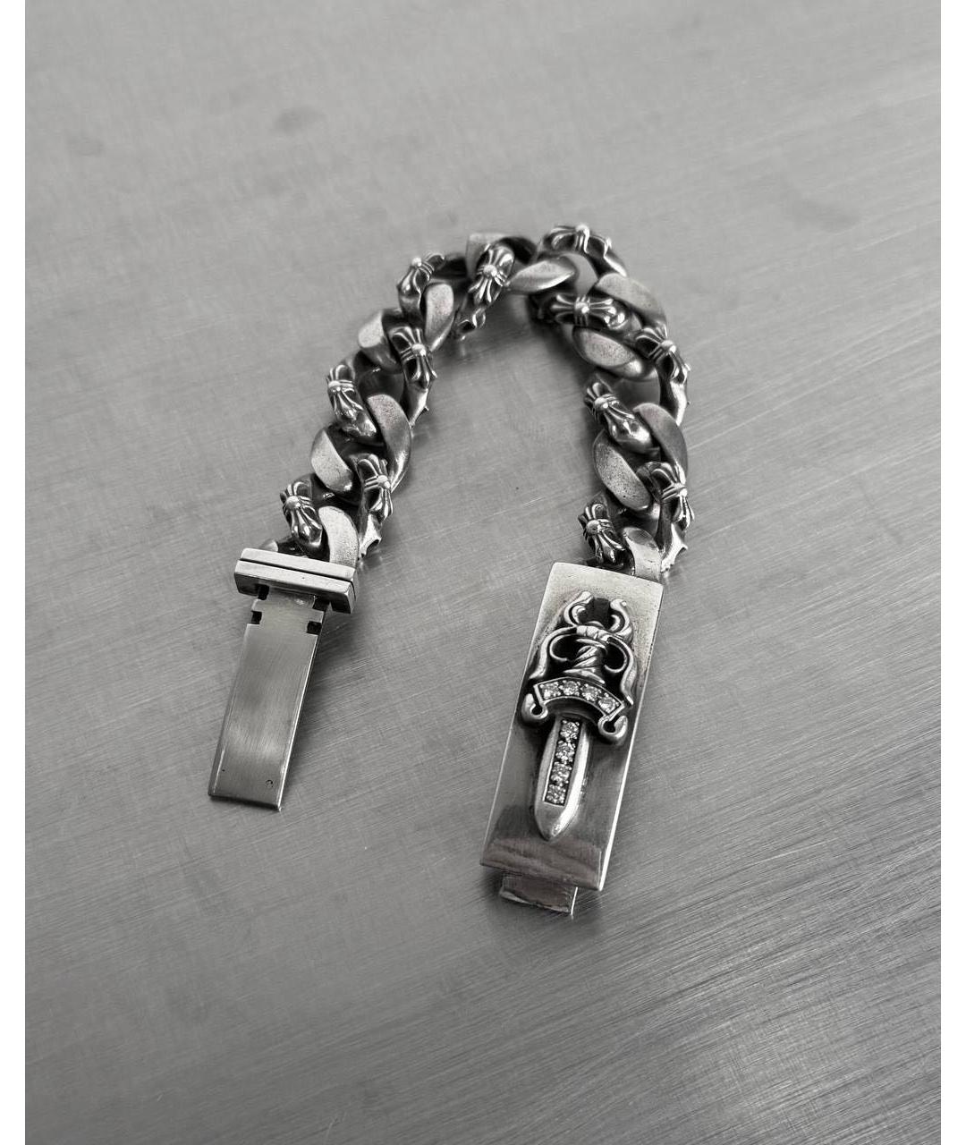 CHROME HEARTS Серебрянный серебряный браслет, фото 6