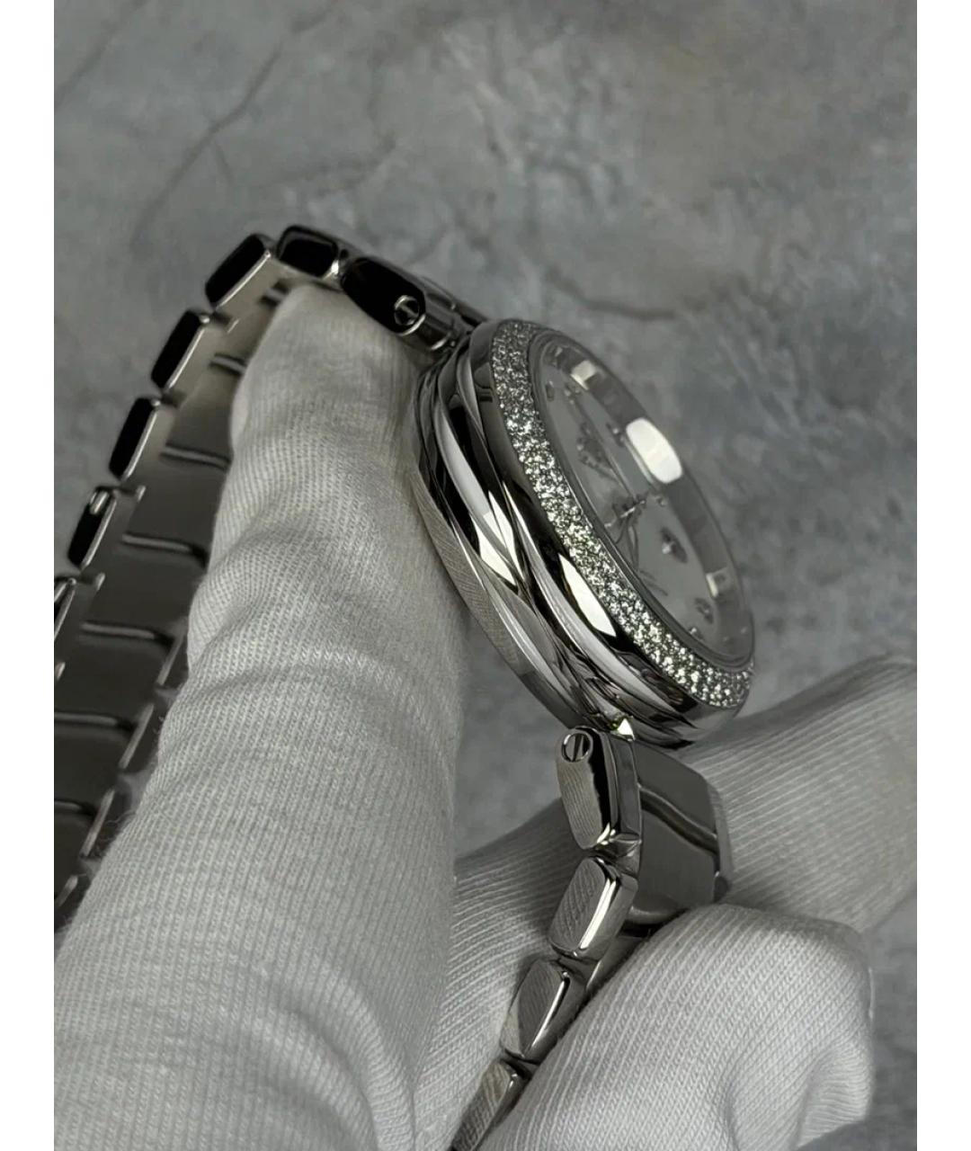 OMEGA Белые металлические часы, фото 4