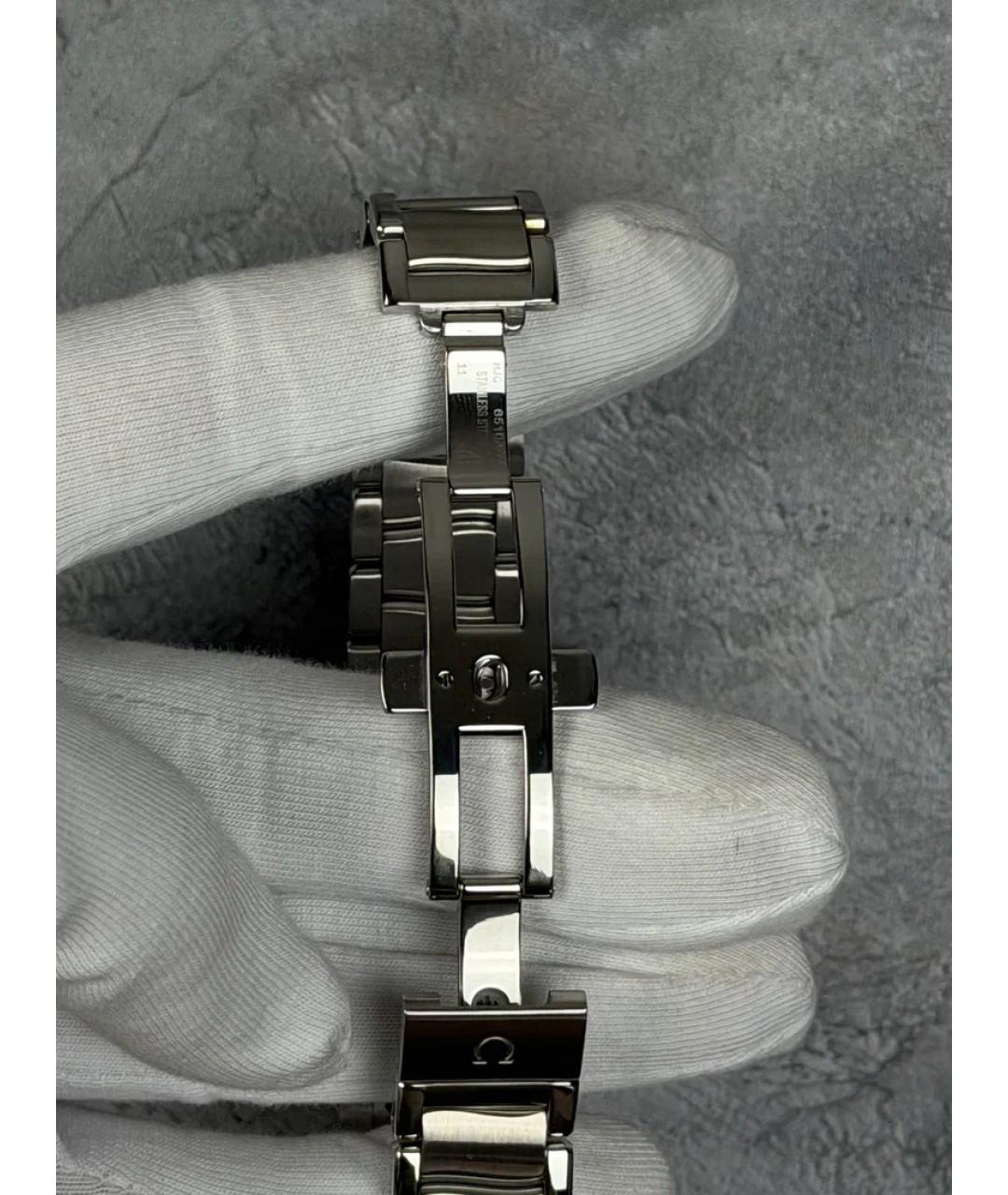 OMEGA Белые металлические часы, фото 6