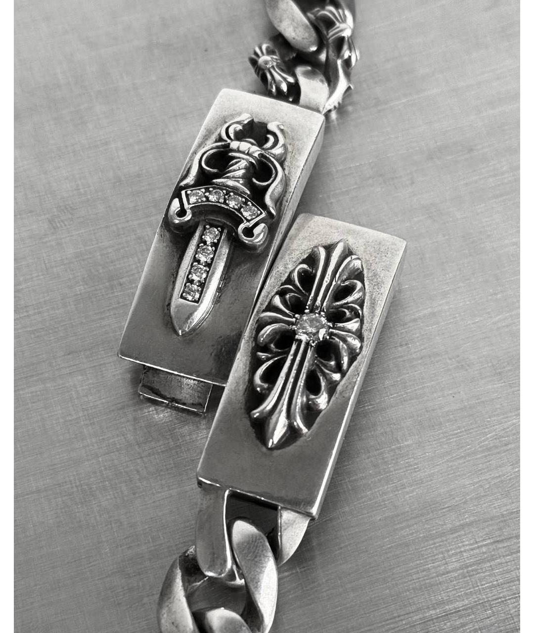 CHROME HEARTS Серебряный серебряный браслет, фото 2
