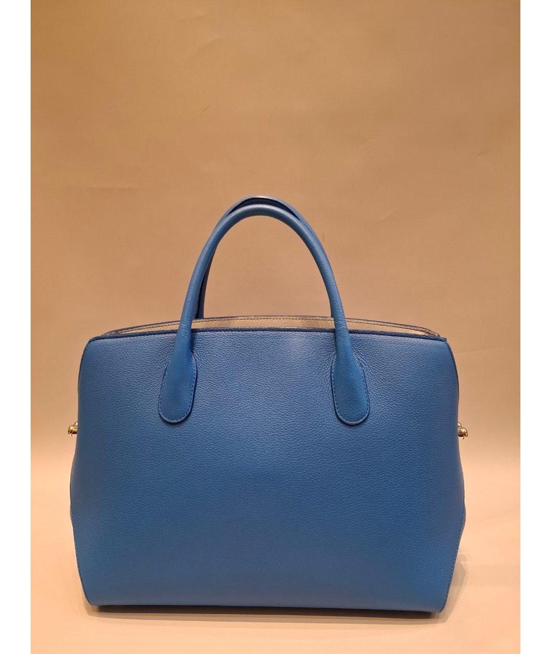 CHRISTIAN DIOR Синяя кожаная сумка тоут, фото 3