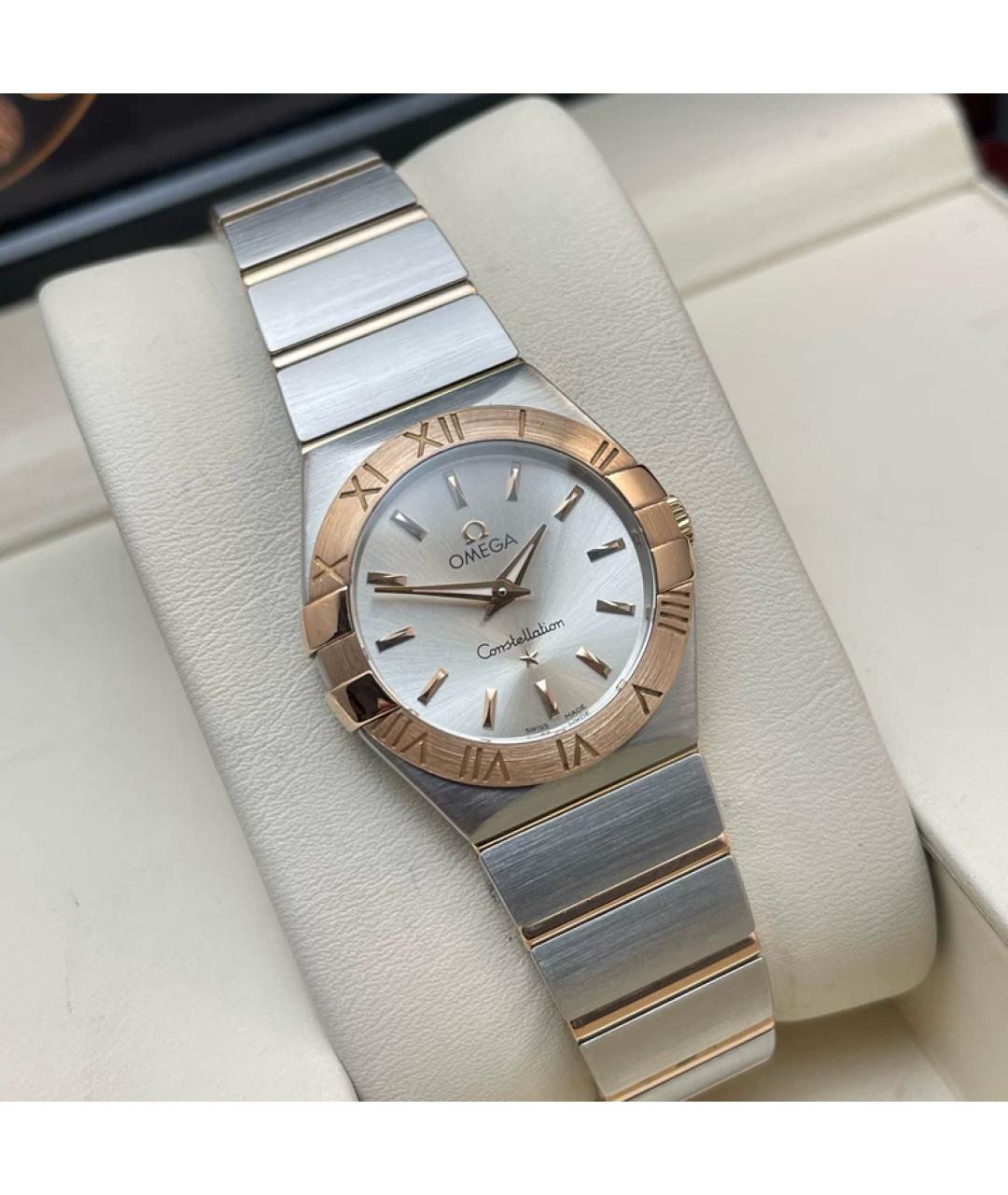 OMEGA Серебряные часы из розового золота, фото 3