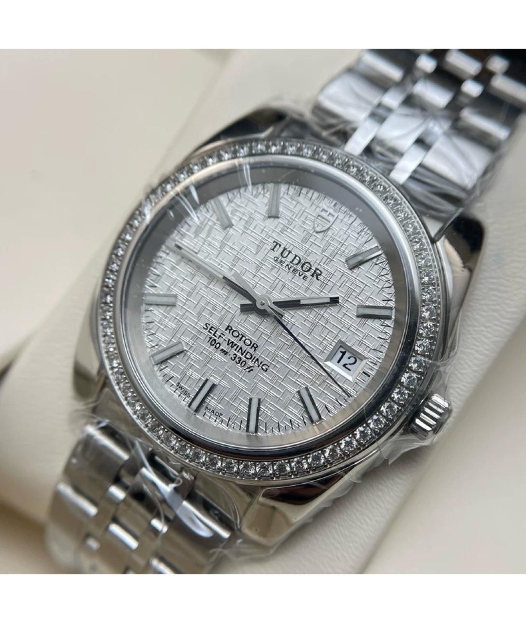 TUDOR Серебряные металлические часы, фото 2