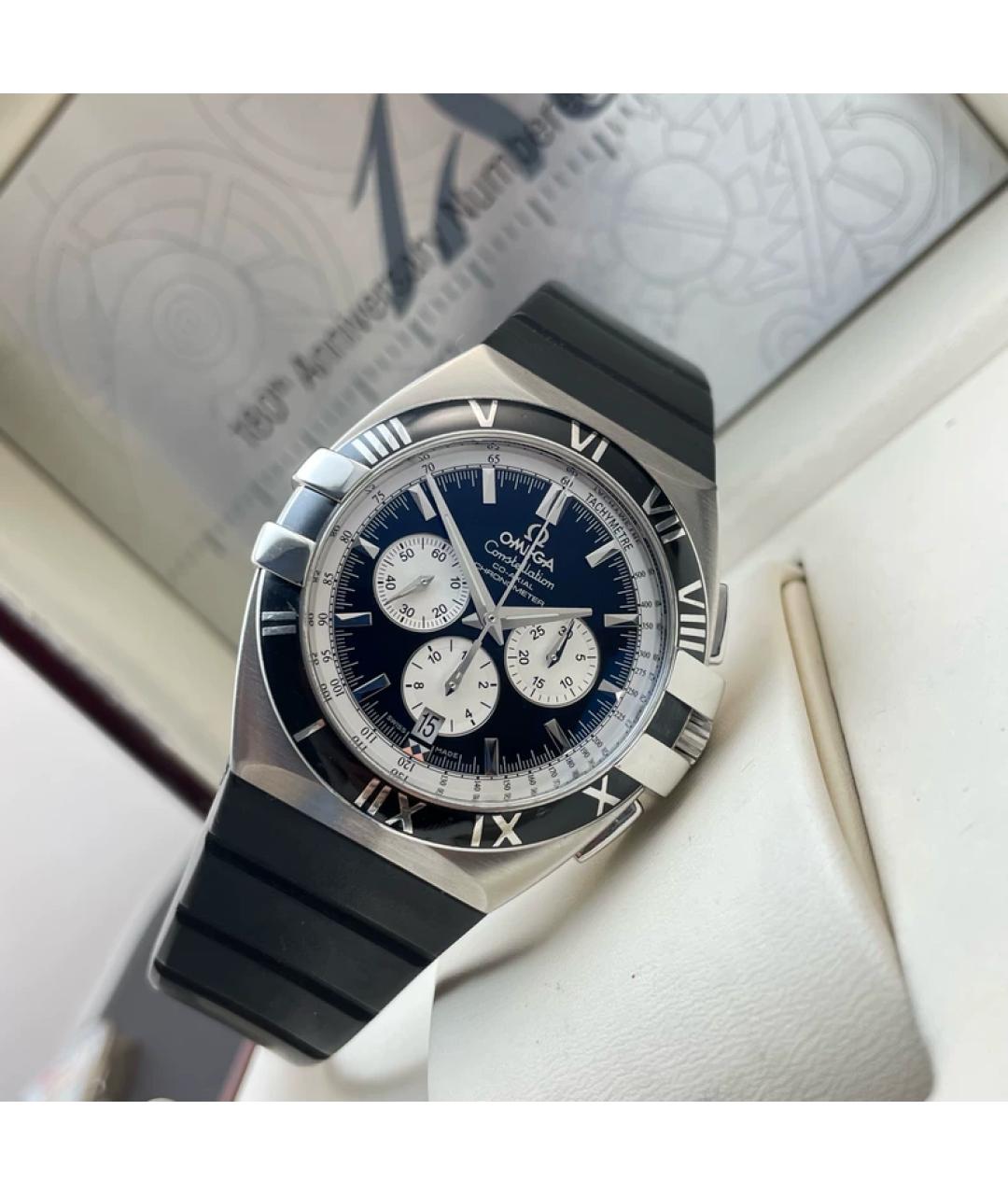 OMEGA Синие металлические часы, фото 7