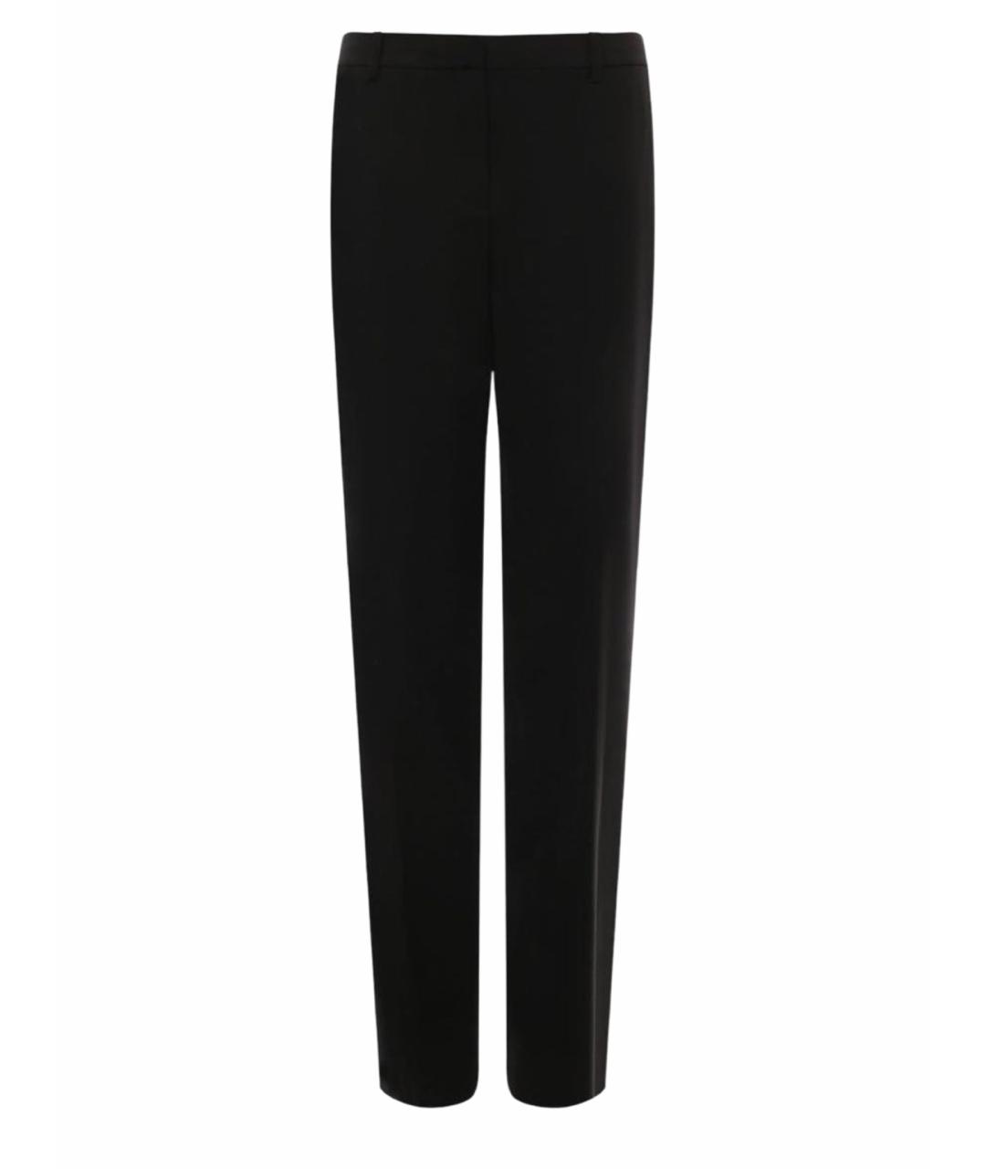 THEORY Черные полиэстеровые прямые брюки, фото 1