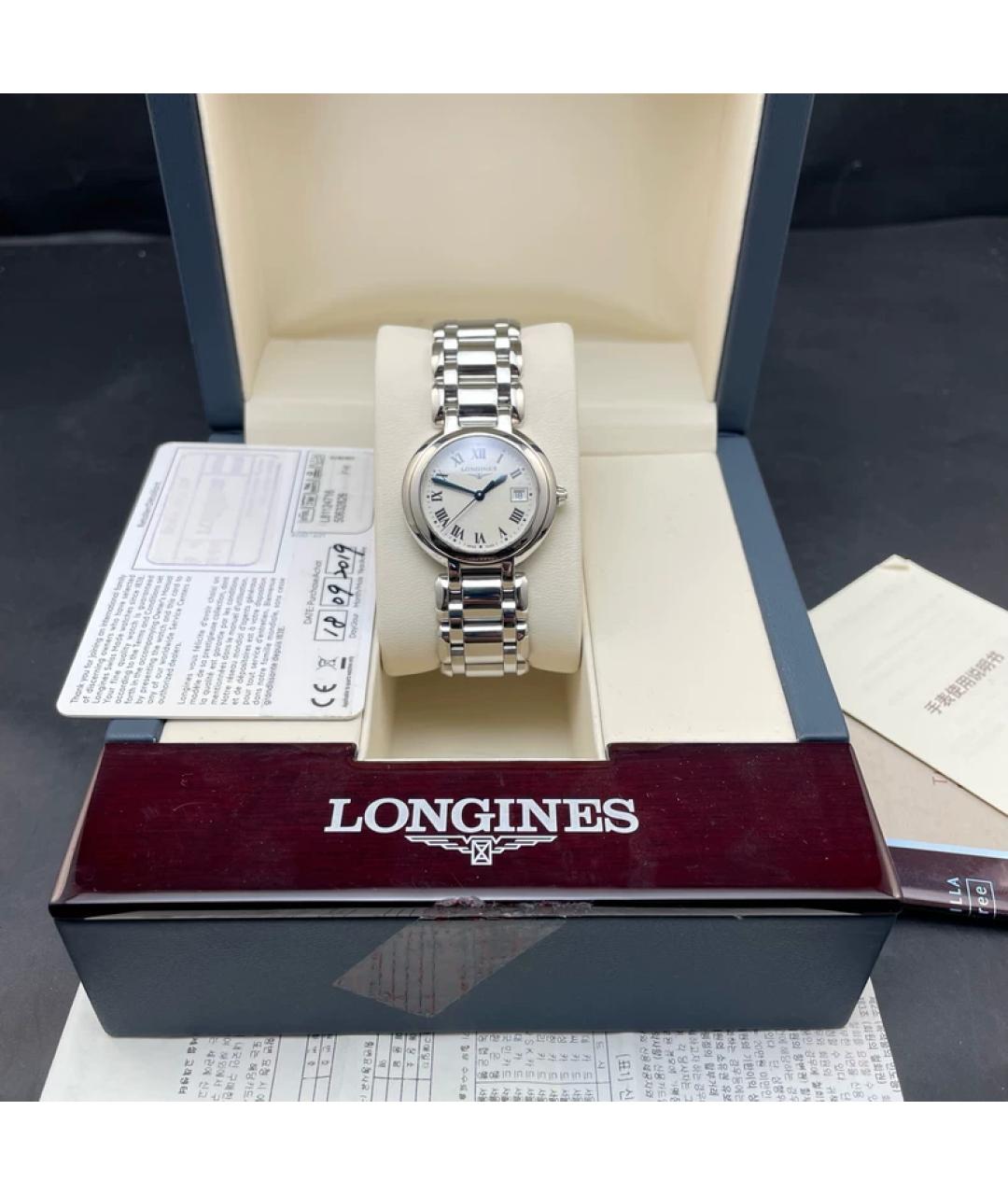 LONGINES Серебряные металлические часы, фото 2