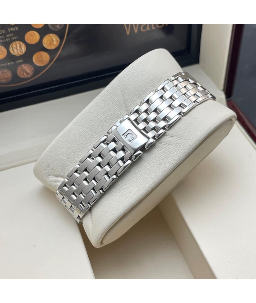 OMEGA Серебряные металлические часы, фото 7