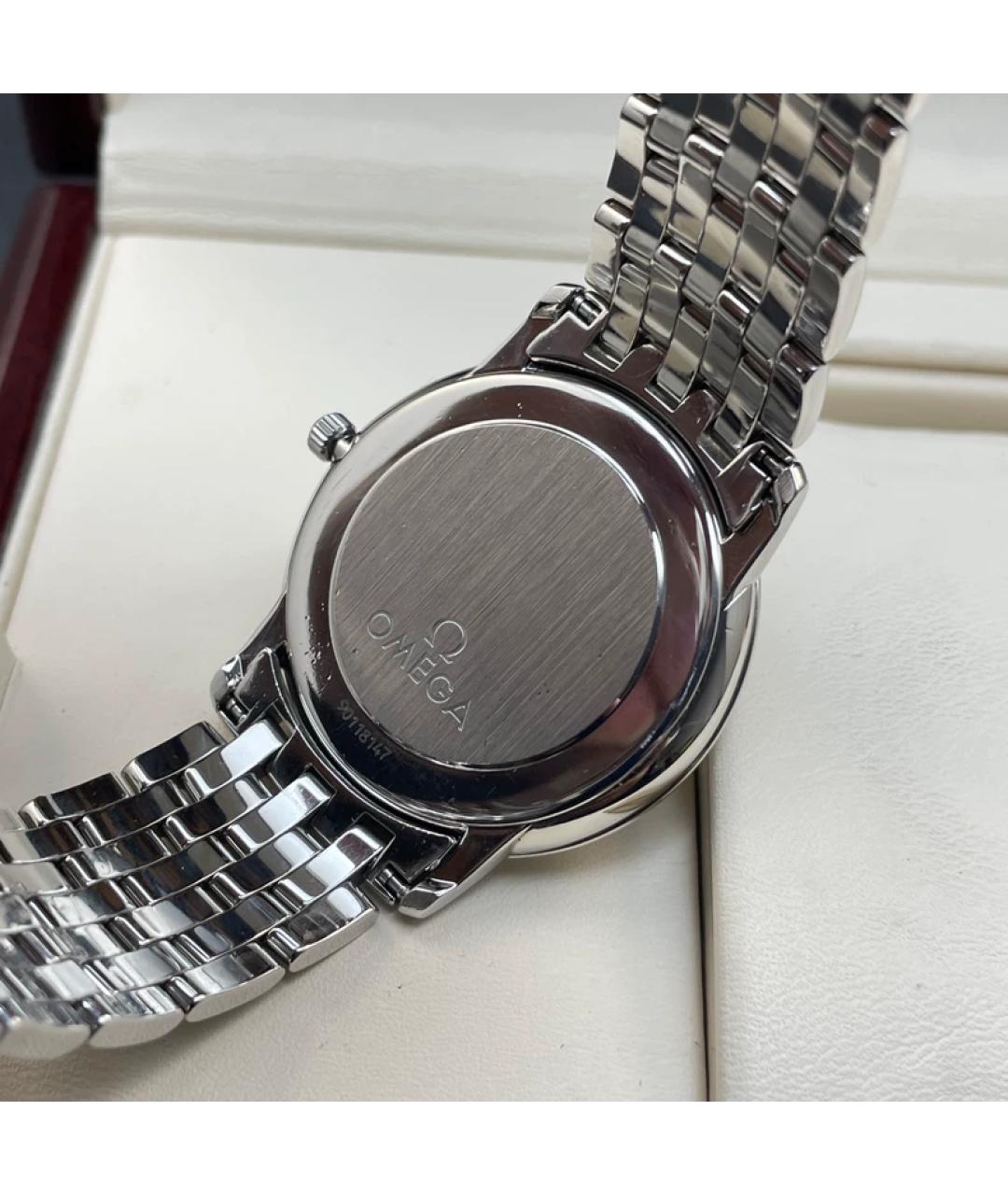 OMEGA Серебряные металлические часы, фото 4