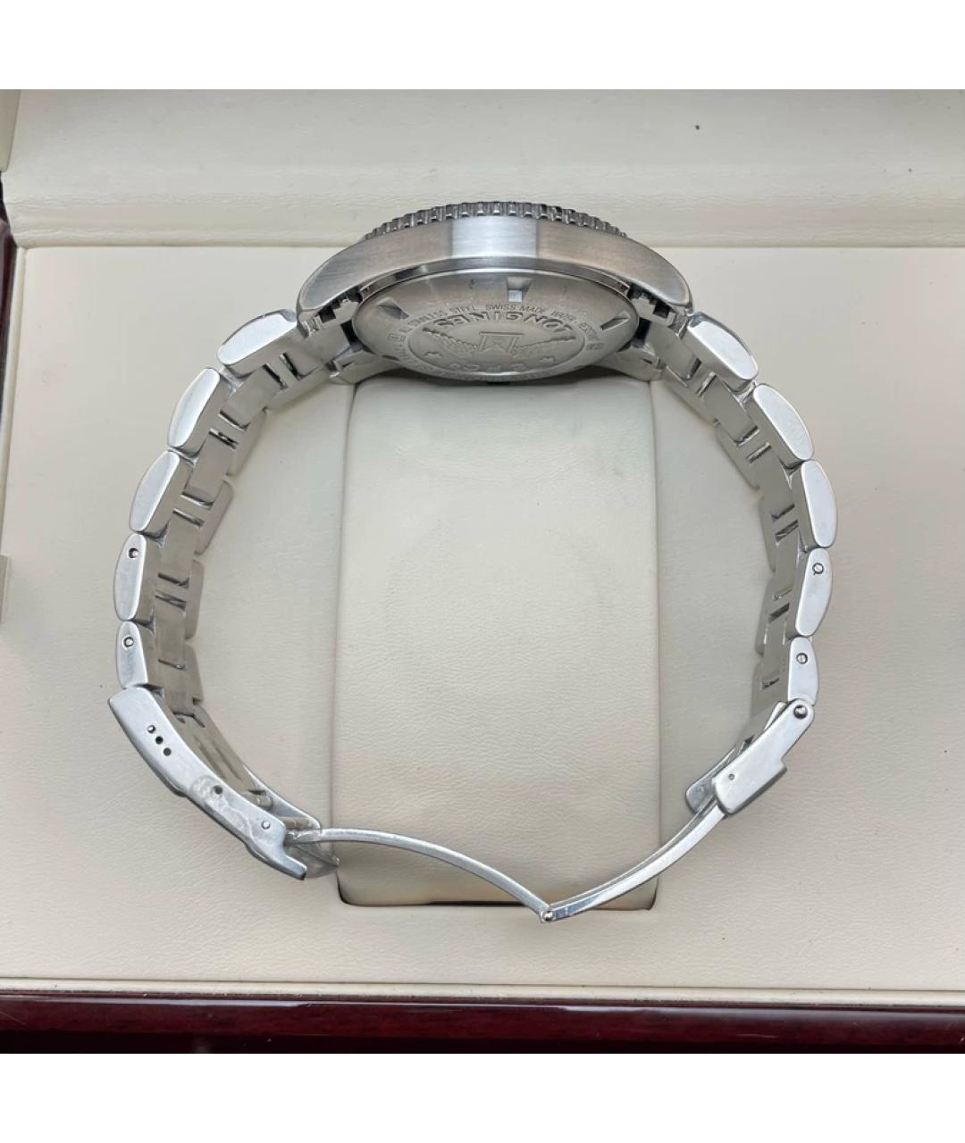 LONGINES Черные металлические часы, фото 8