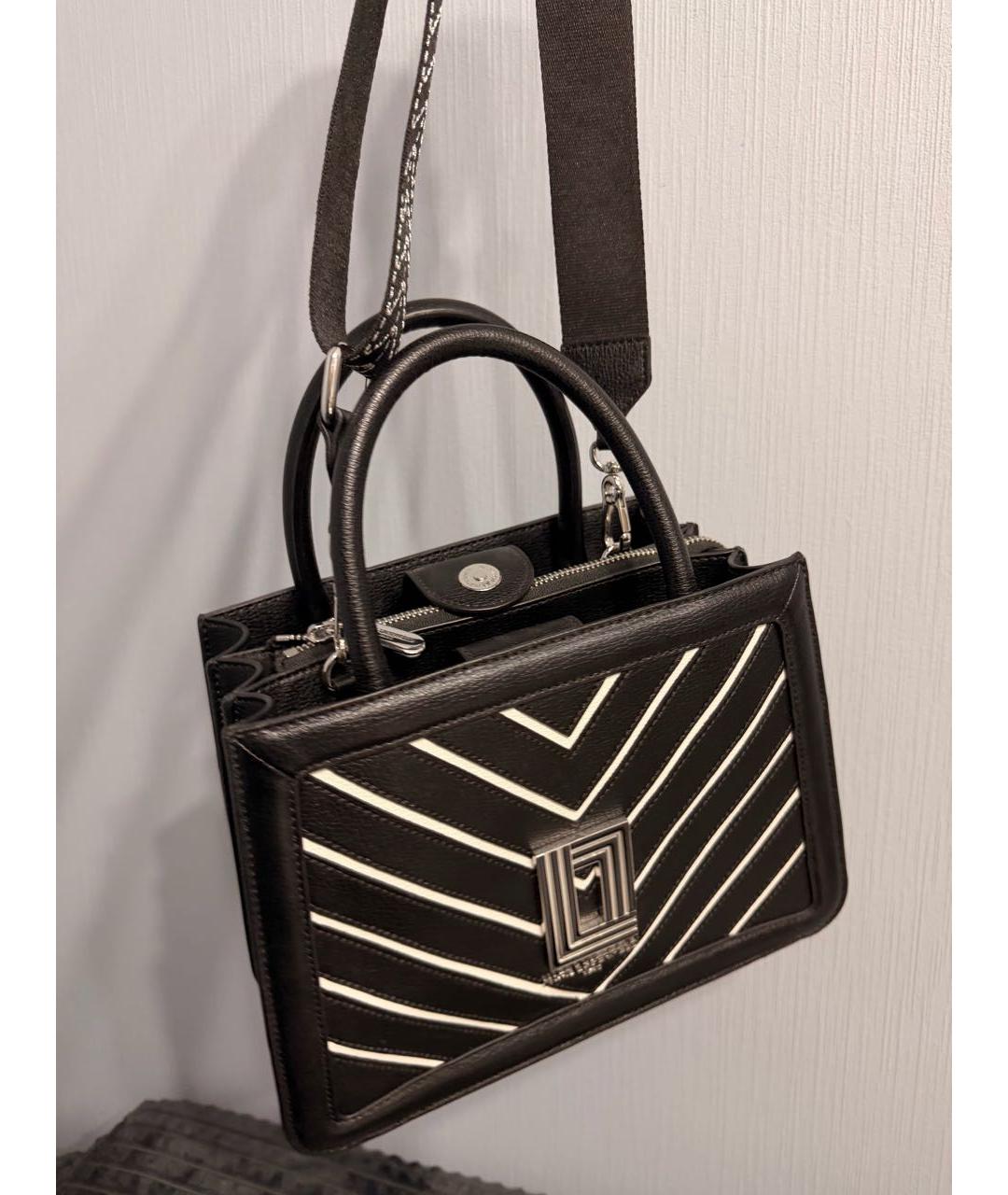 KARL LAGERFELD Черная кожаная сумка через плечо, фото 2