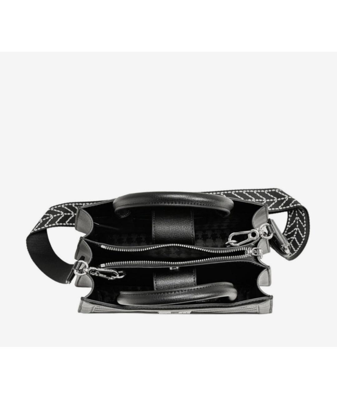 KARL LAGERFELD Черная кожаная сумка через плечо, фото 4