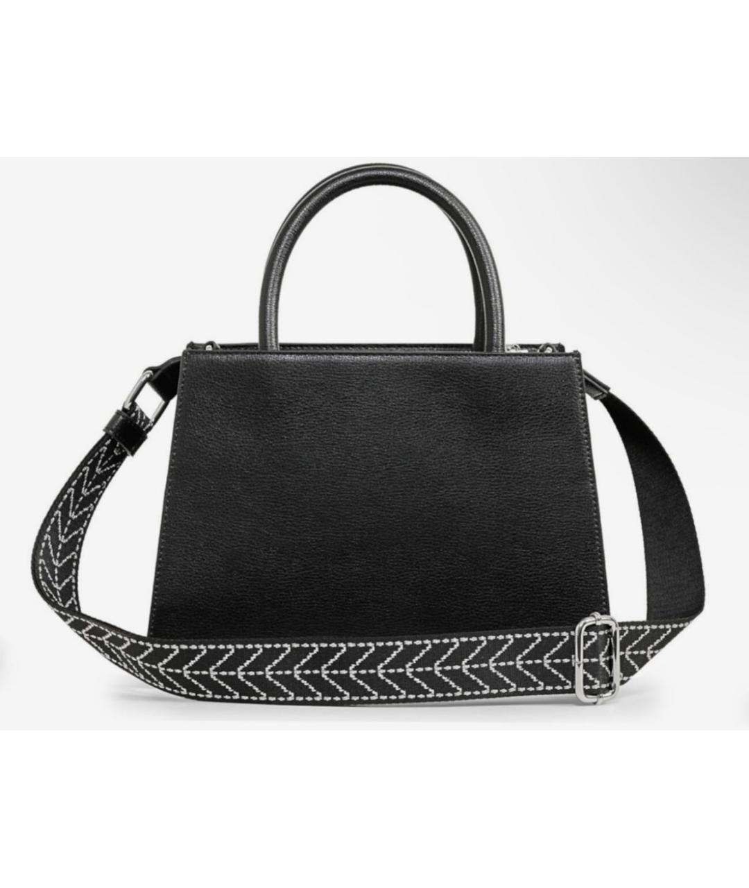 KARL LAGERFELD Черная кожаная сумка через плечо, фото 3