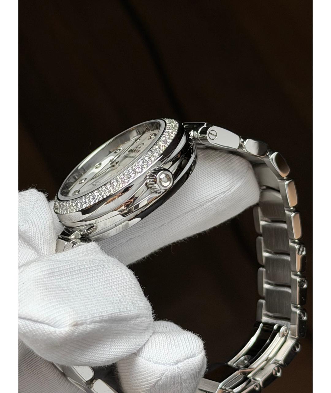 OMEGA Белые часы, фото 5