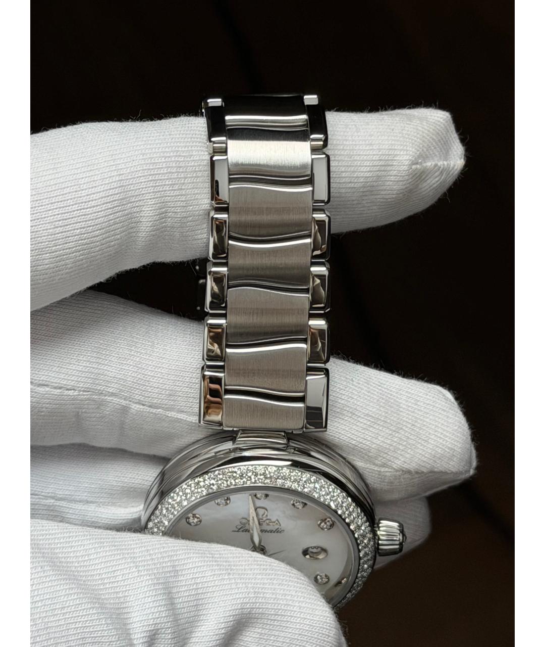 OMEGA Белые часы, фото 4