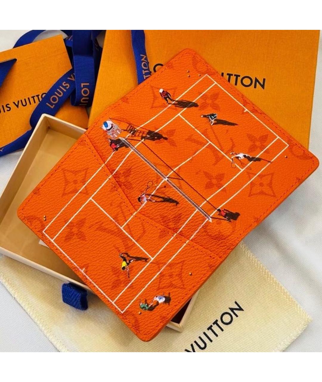 LOUIS VUITTON Оранжевый кошелек, фото 4