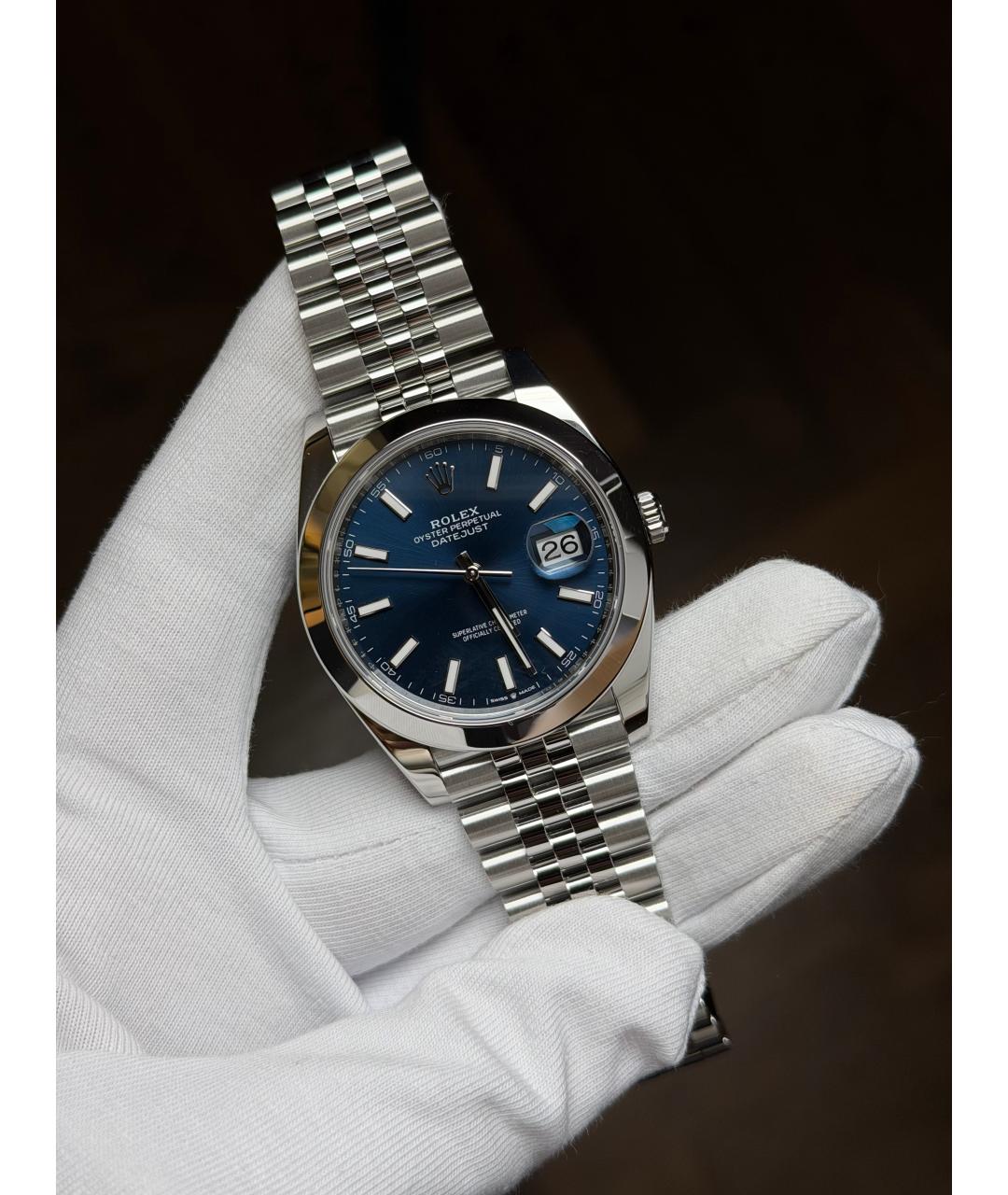 ROLEX Темно-синие часы, фото 2