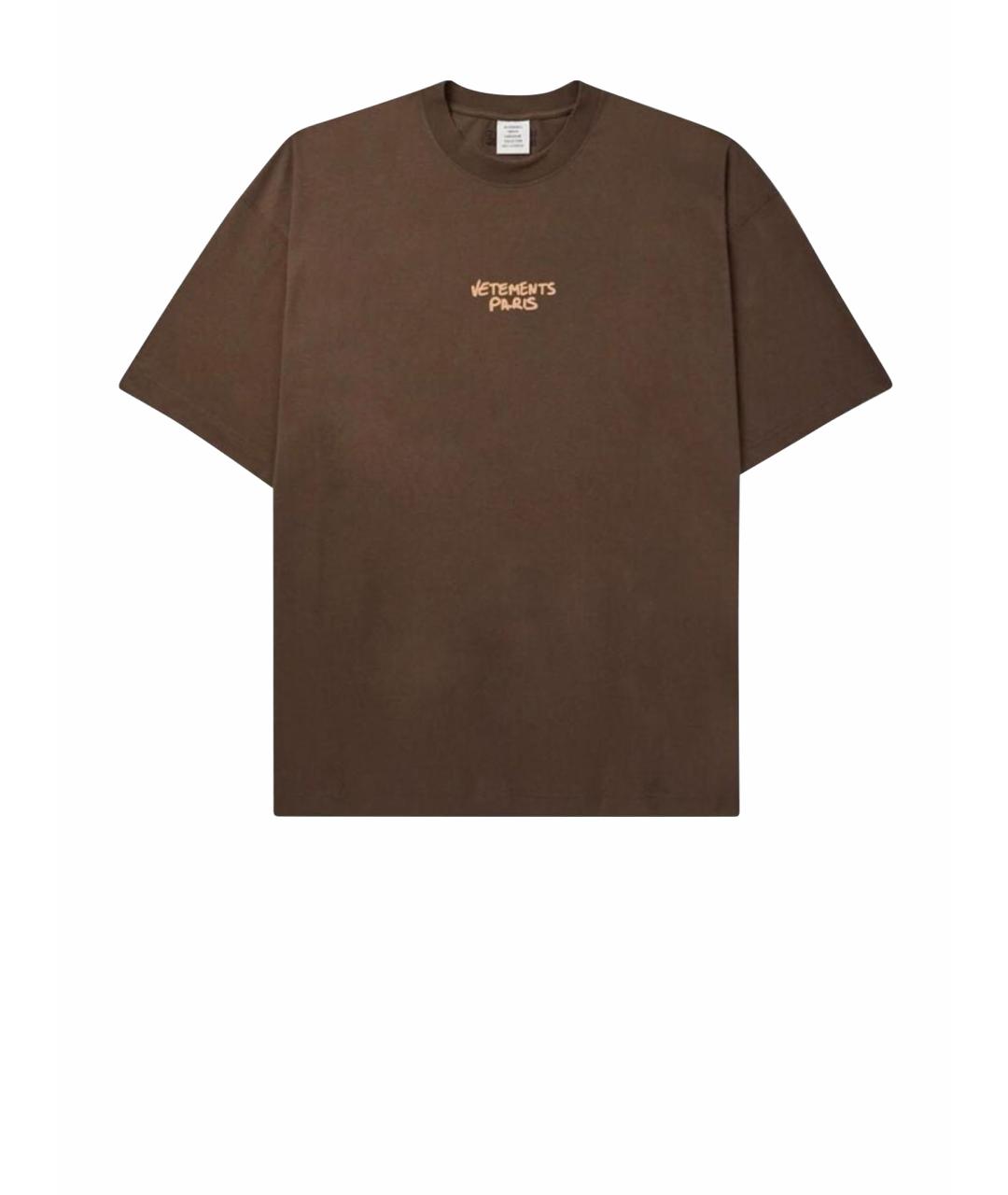 VETEMENTS Бежевая футболка, фото 1