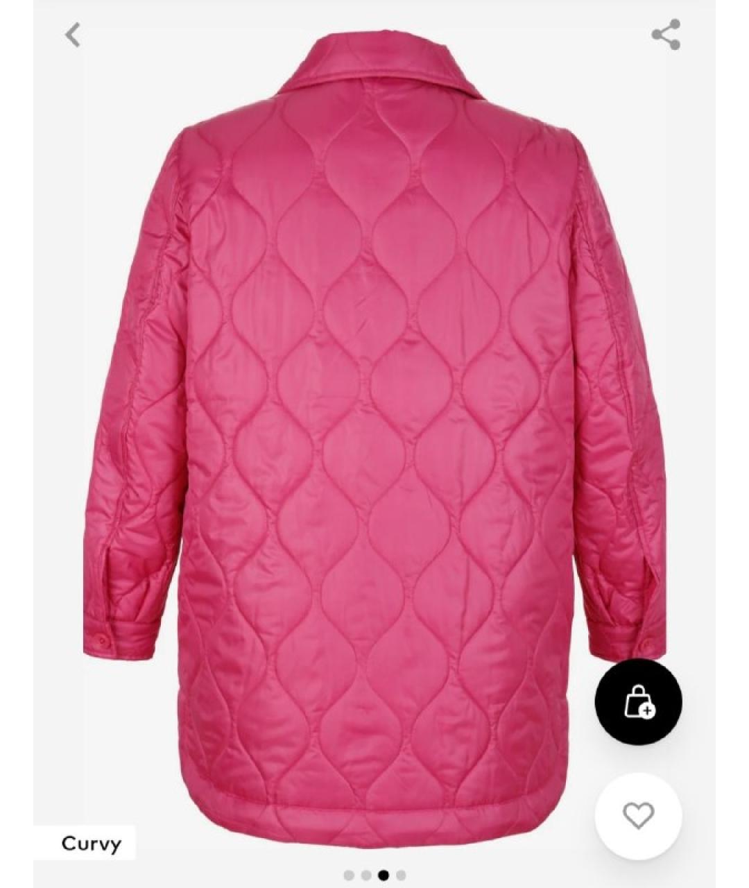 ULLA JOHNSON Фуксия полиэстеровая куртка, фото 3