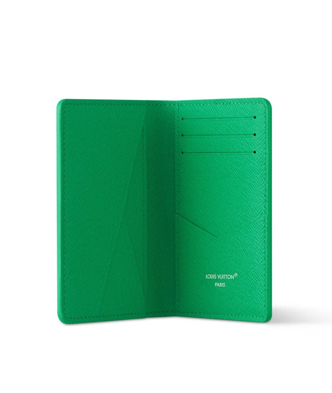 LOUIS VUITTON Зеленый кошелек, фото 2