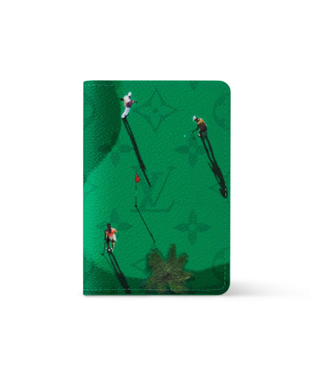 LOUIS VUITTON Зеленый кошелек, фото 6