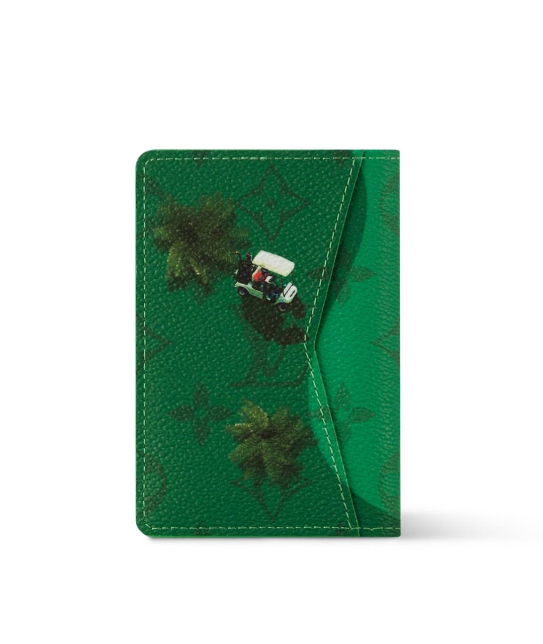 LOUIS VUITTON Зеленый кошелек, фото 3