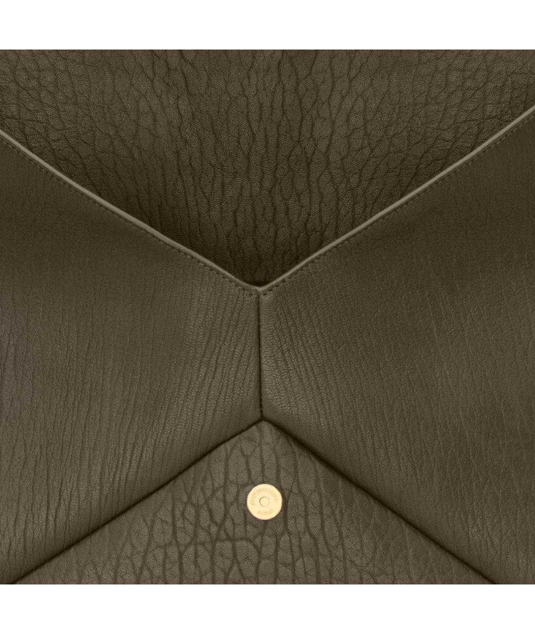 SAINT LAURENT Хаки кожаная сумка через плечо, фото 5