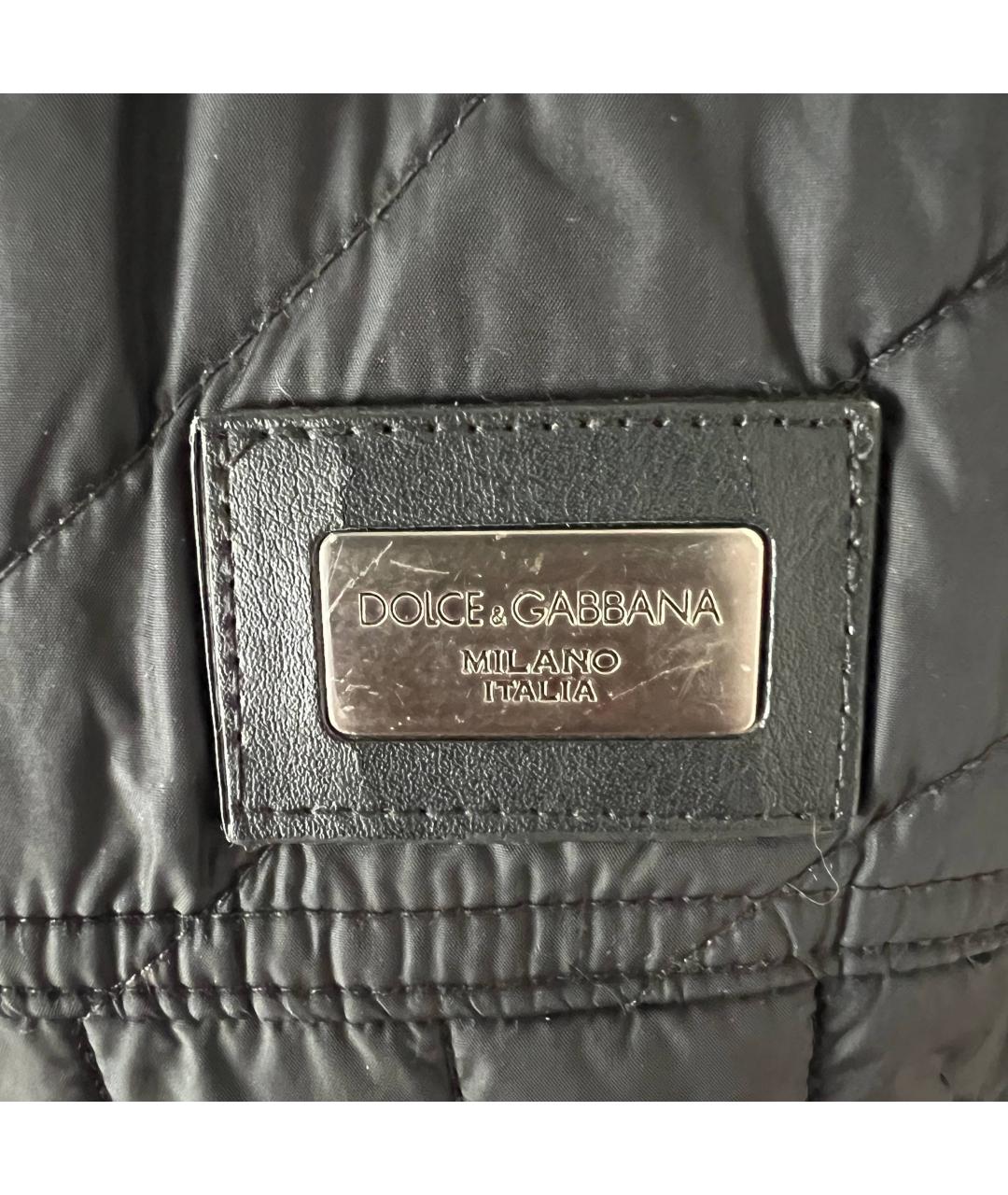 DOLCE&GABBANA Черная полиамидовая куртка, фото 5