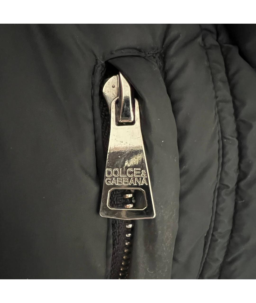 DOLCE&GABBANA Черная полиамидовая куртка, фото 6