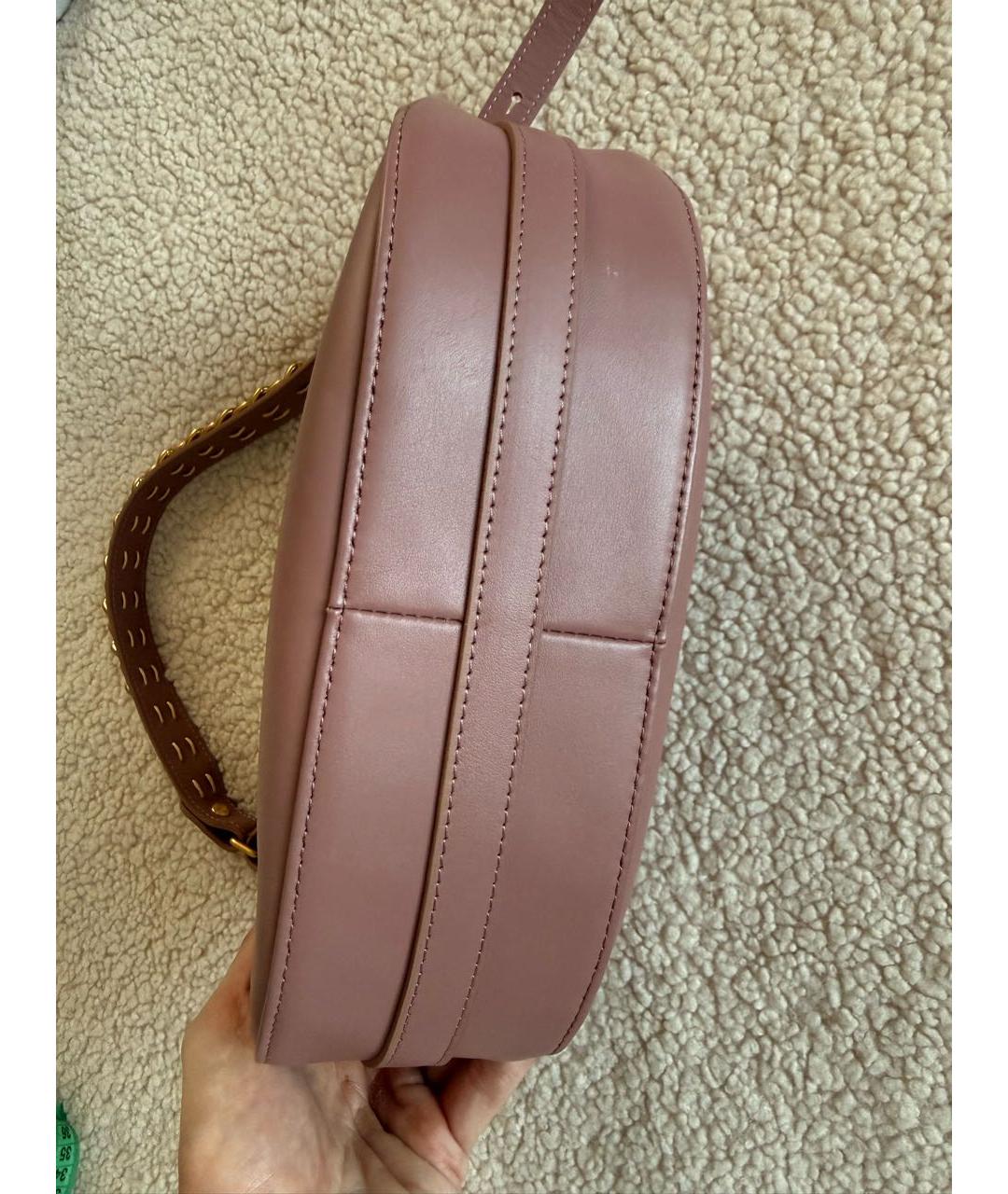 LANCASTER Розовая кожаная сумка через плечо, фото 6