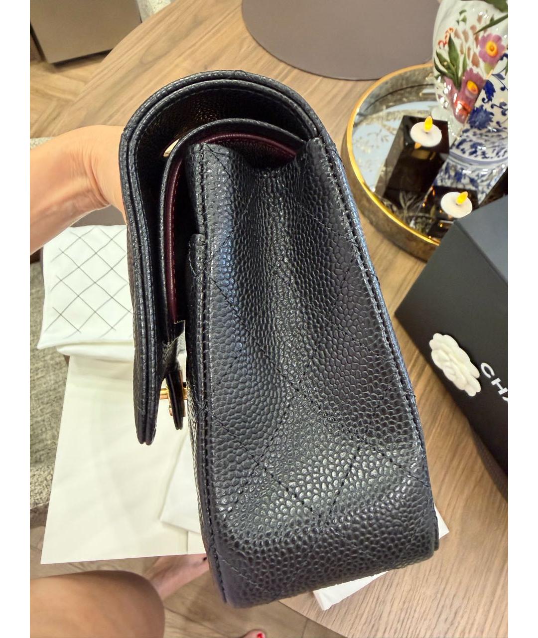 CHANEL Черная кожаная сумка через плечо, фото 6