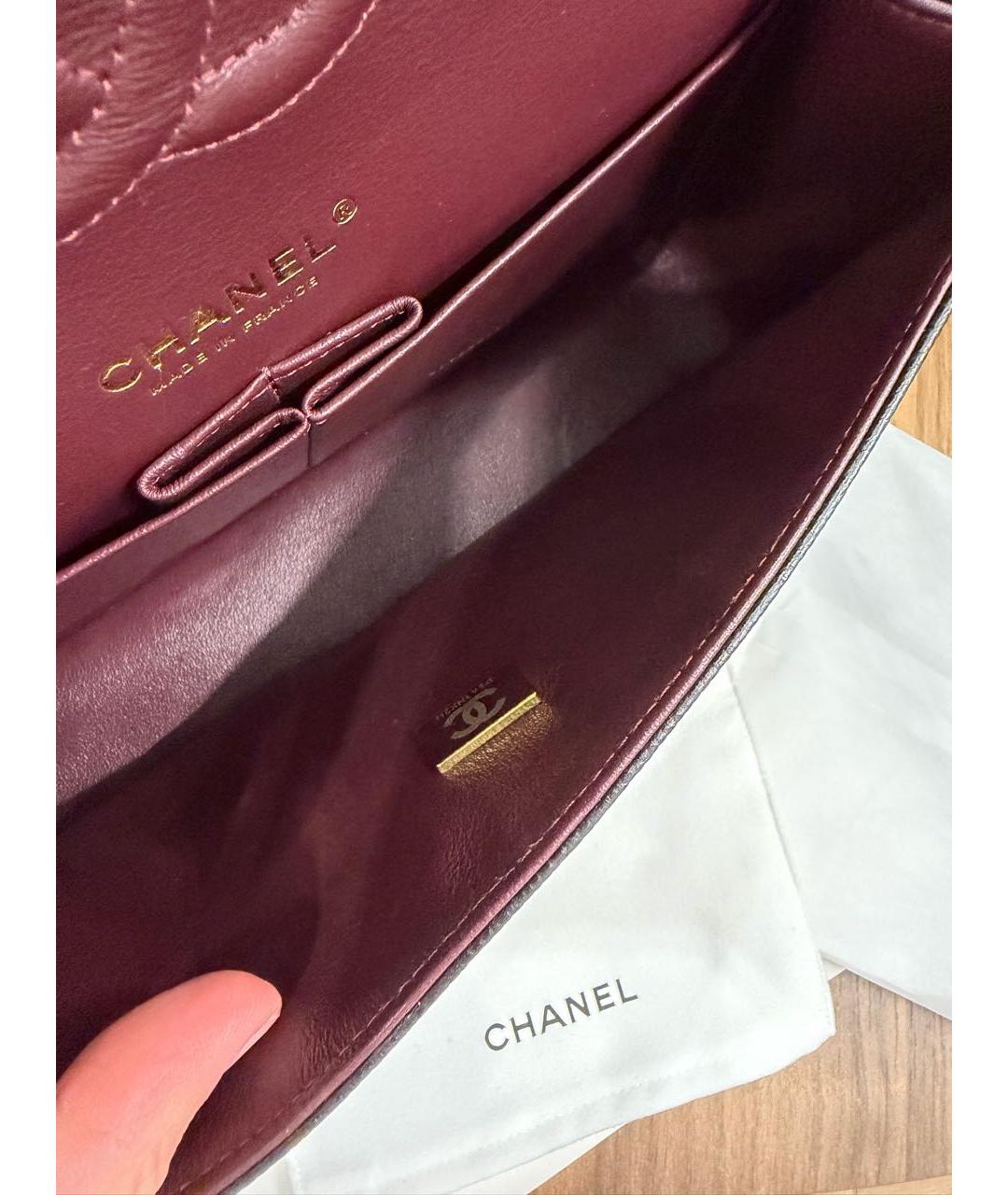 CHANEL Черная кожаная сумка через плечо, фото 8