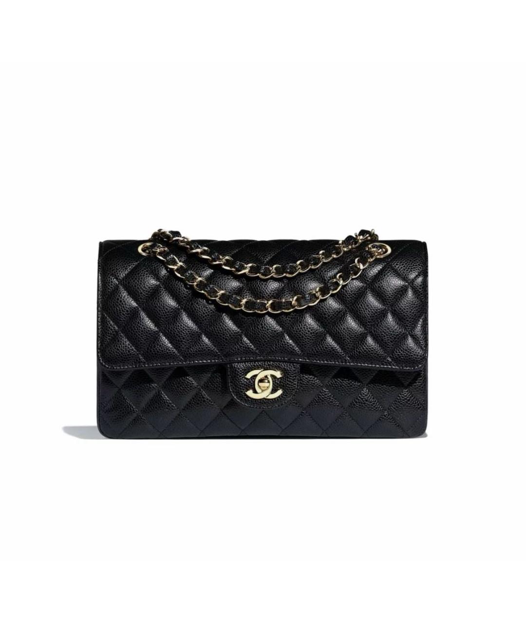 CHANEL Черная кожаная сумка через плечо, фото 9