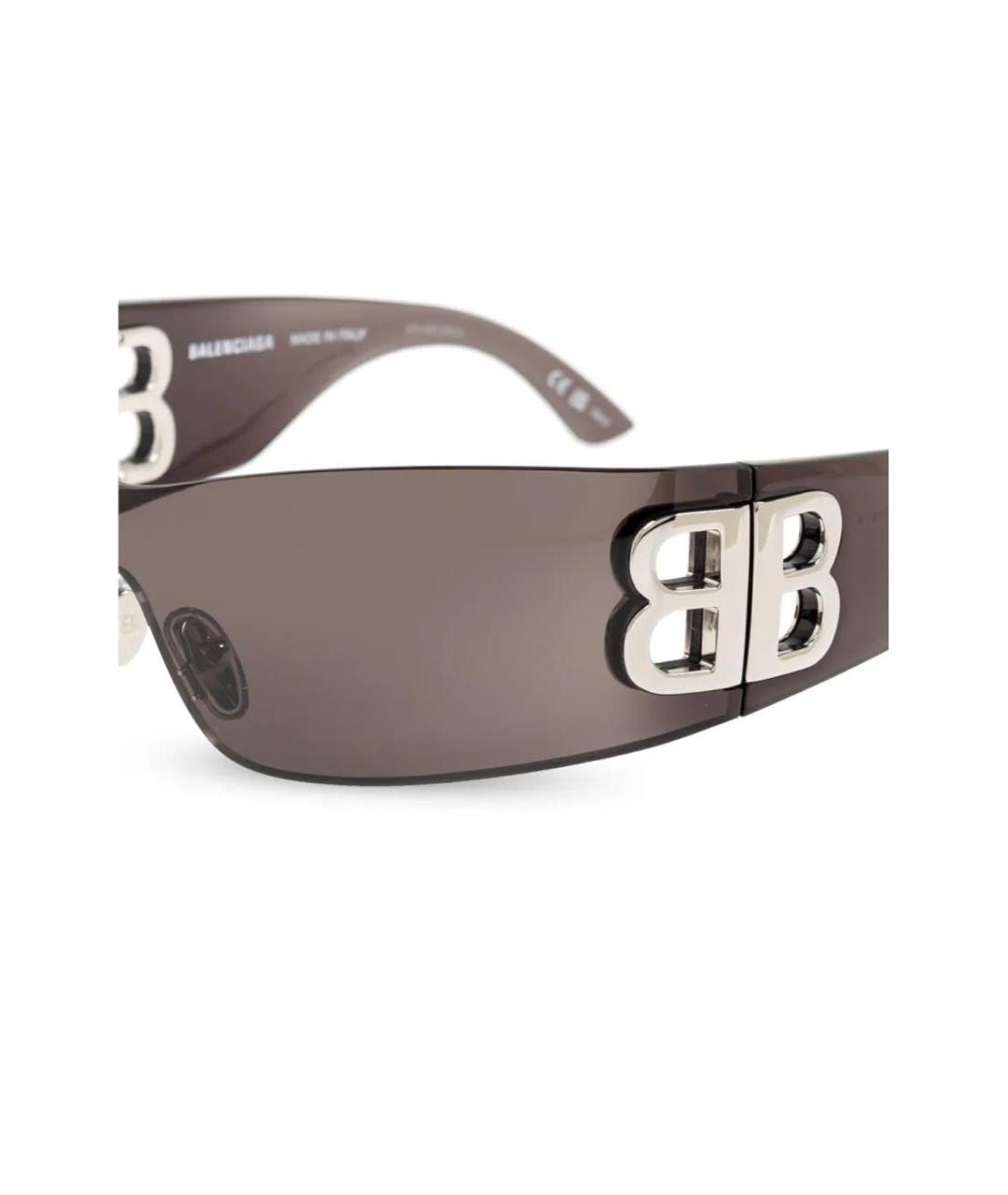 BALENCIAGA Черные пластиковые солнцезащитные очки, фото 4