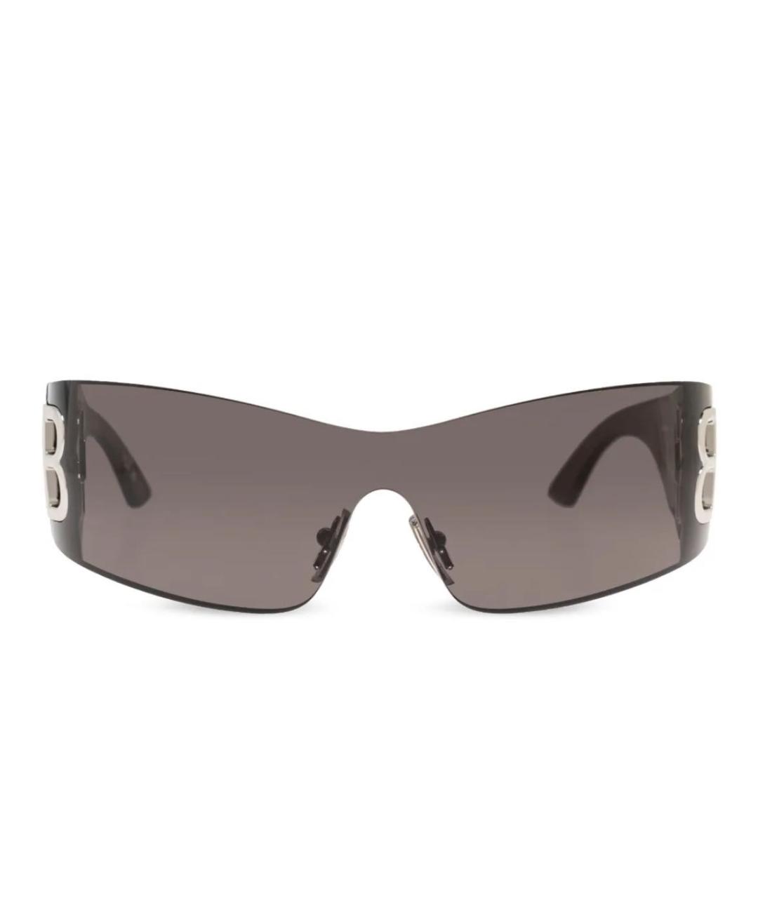 BALENCIAGA Черные пластиковые солнцезащитные очки, фото 2