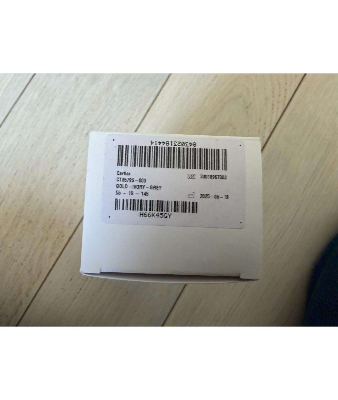 CARTIER Золотые металлические солнцезащитные очки, фото 4