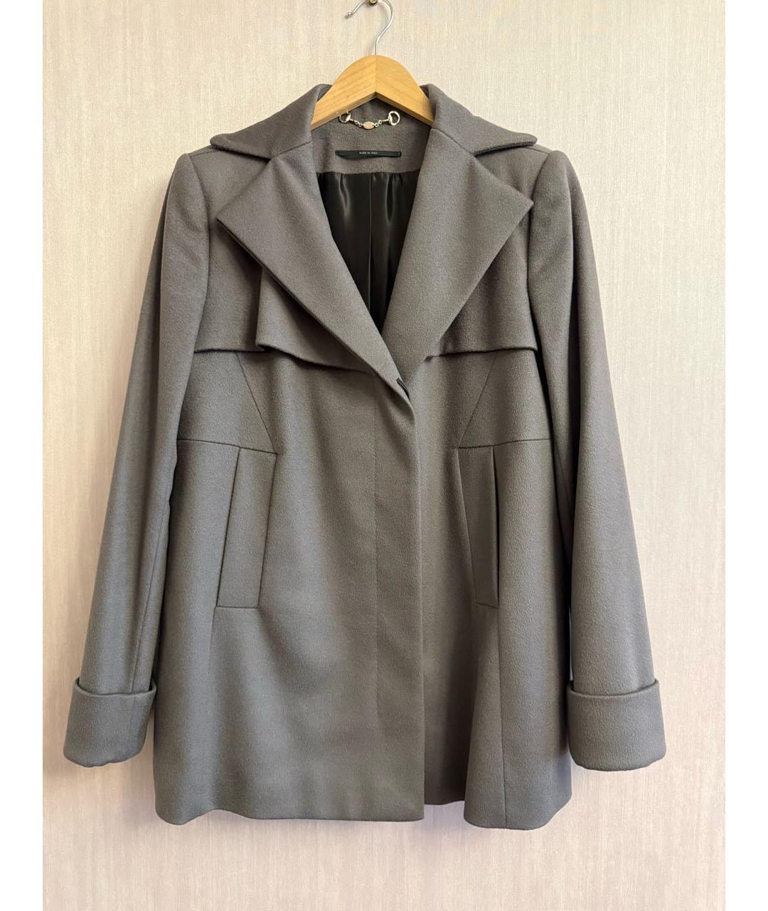 GUCCI Коричневое шерстяное пальто, фото 6