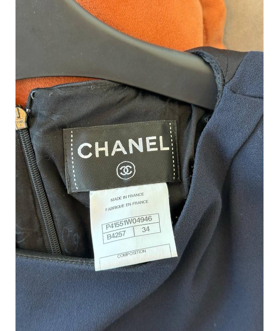 CHANEL Темно-синее вечернее платье, фото 3