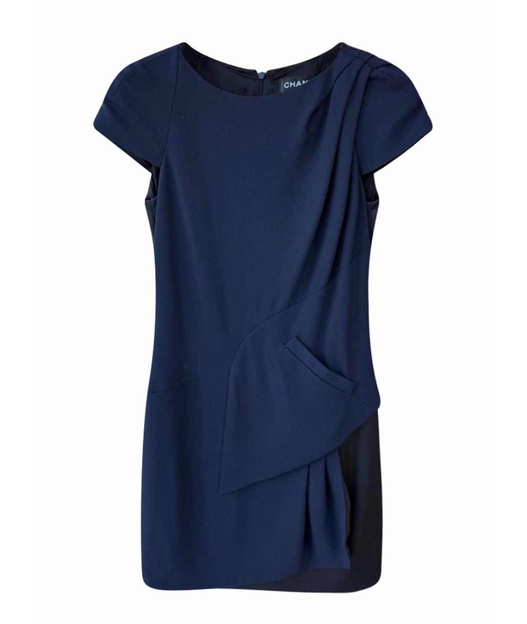 CHANEL Темно-синее вечернее платье, фото 1