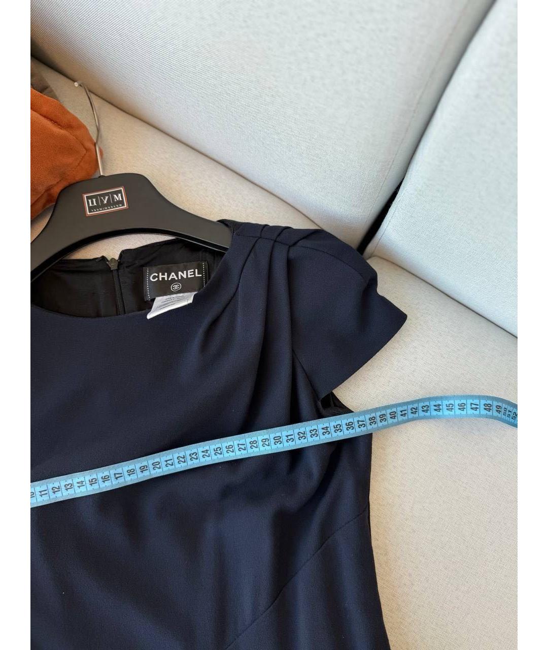 CHANEL Темно-синее вечернее платье, фото 4