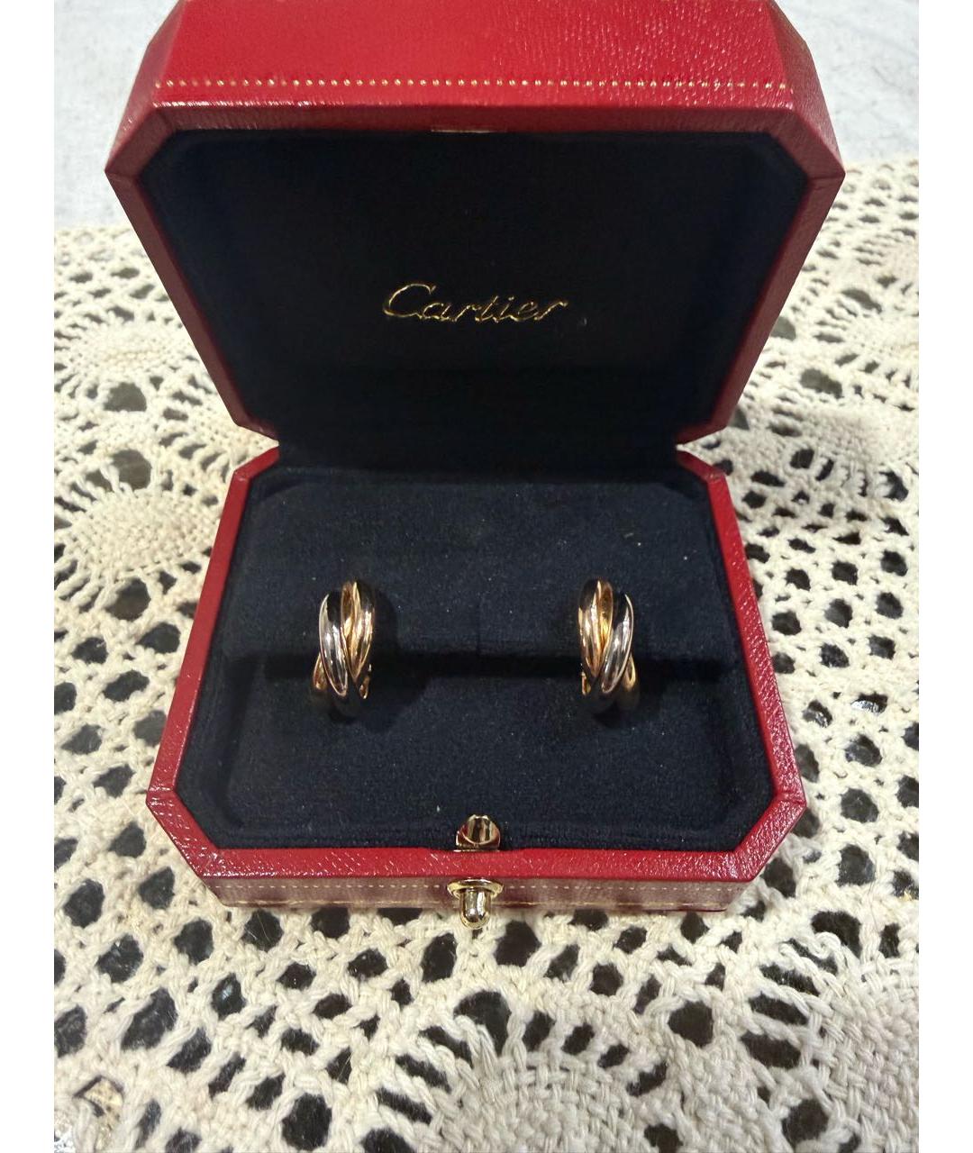 CARTIER Золотые серьги, фото 3