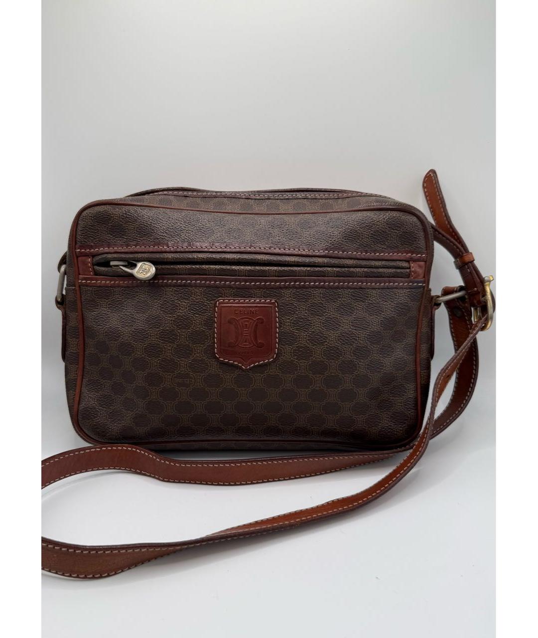 CELINE Коричневая сумка через плечо, фото 8