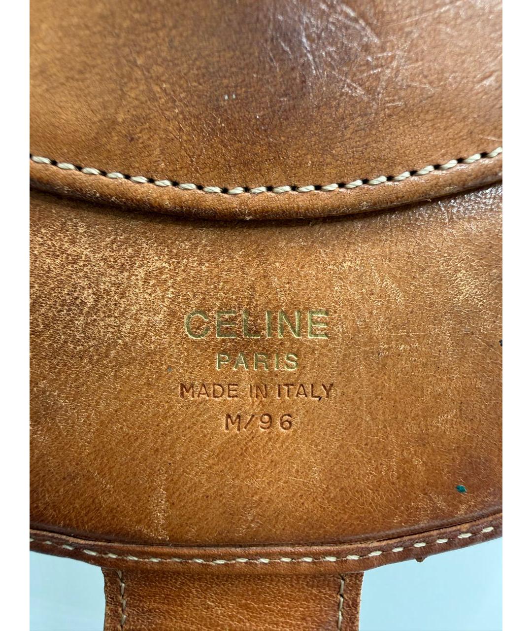 CELINE Коричневый кожаный кошелек, фото 5