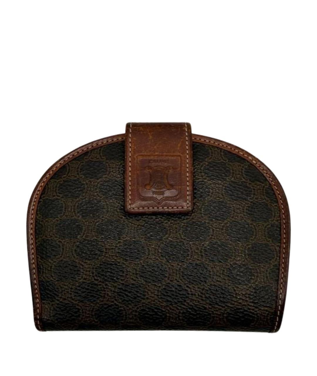 CELINE Коричневый кожаный кошелек, фото 1