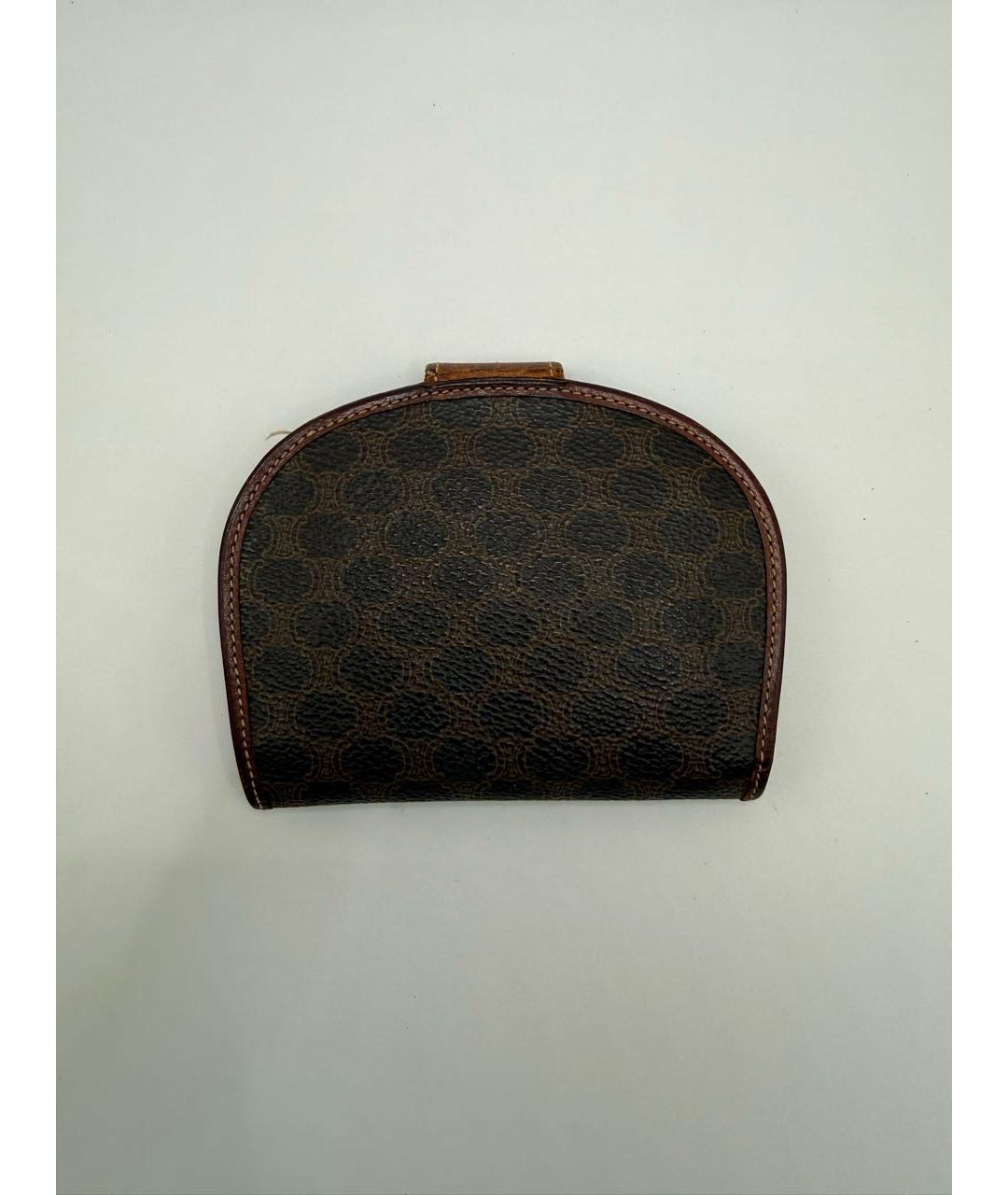 CELINE Коричневый кожаный кошелек, фото 2