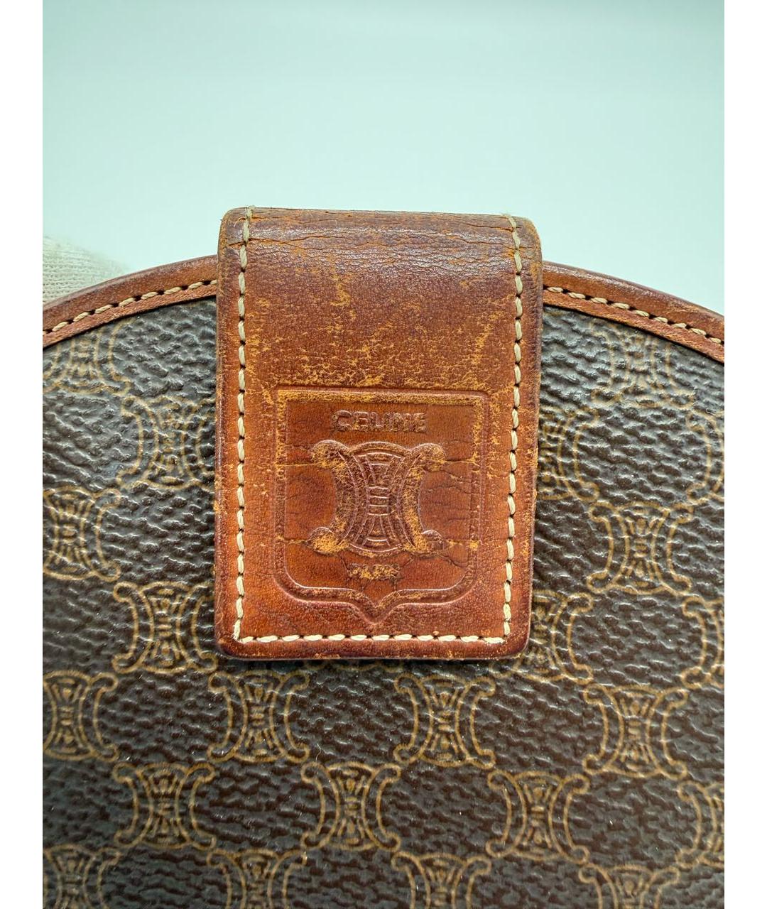 CELINE Коричневый кожаный кошелек, фото 3