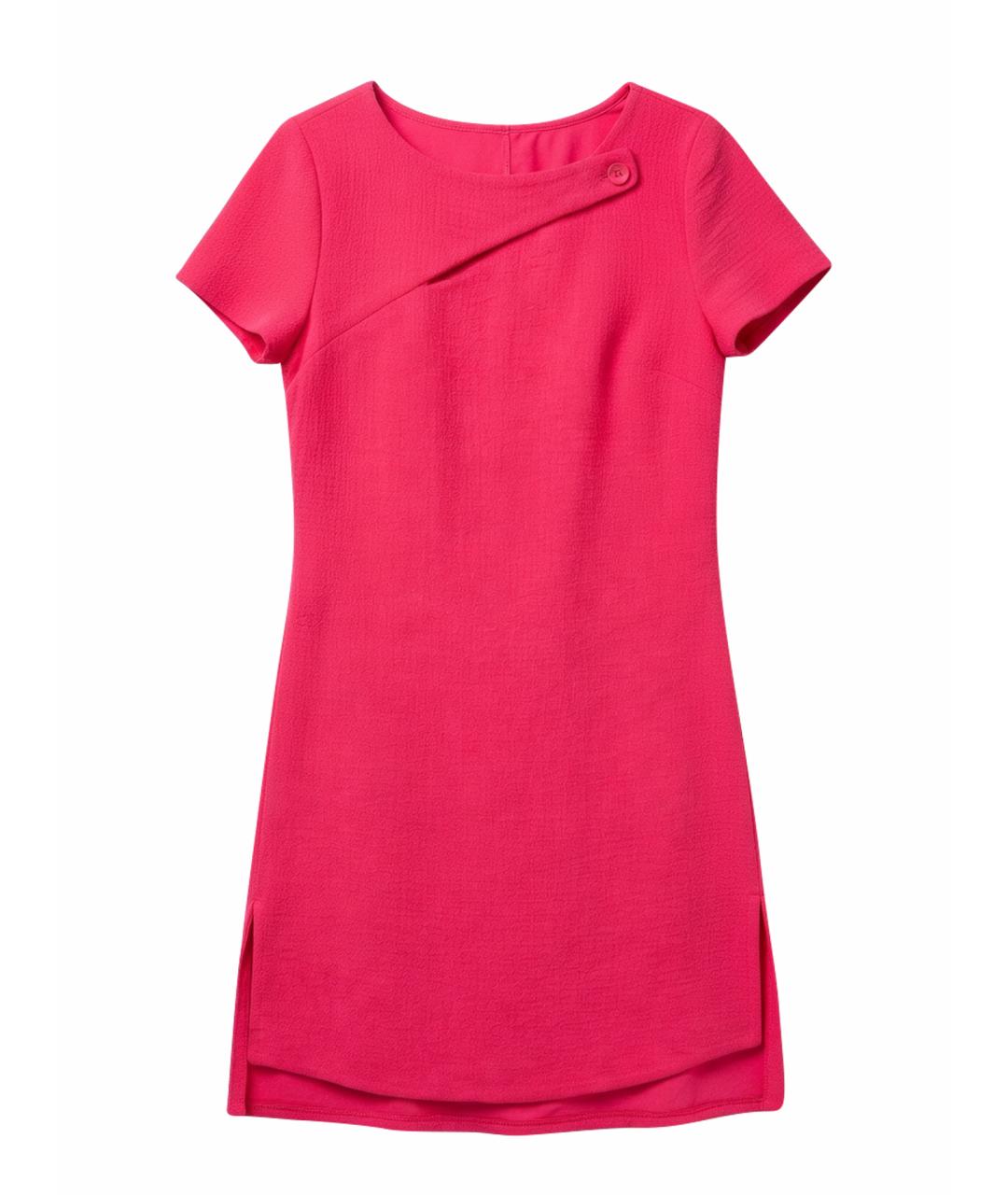 CHRISTIAN DIOR Розовое шерстяное повседневное платье, фото 1