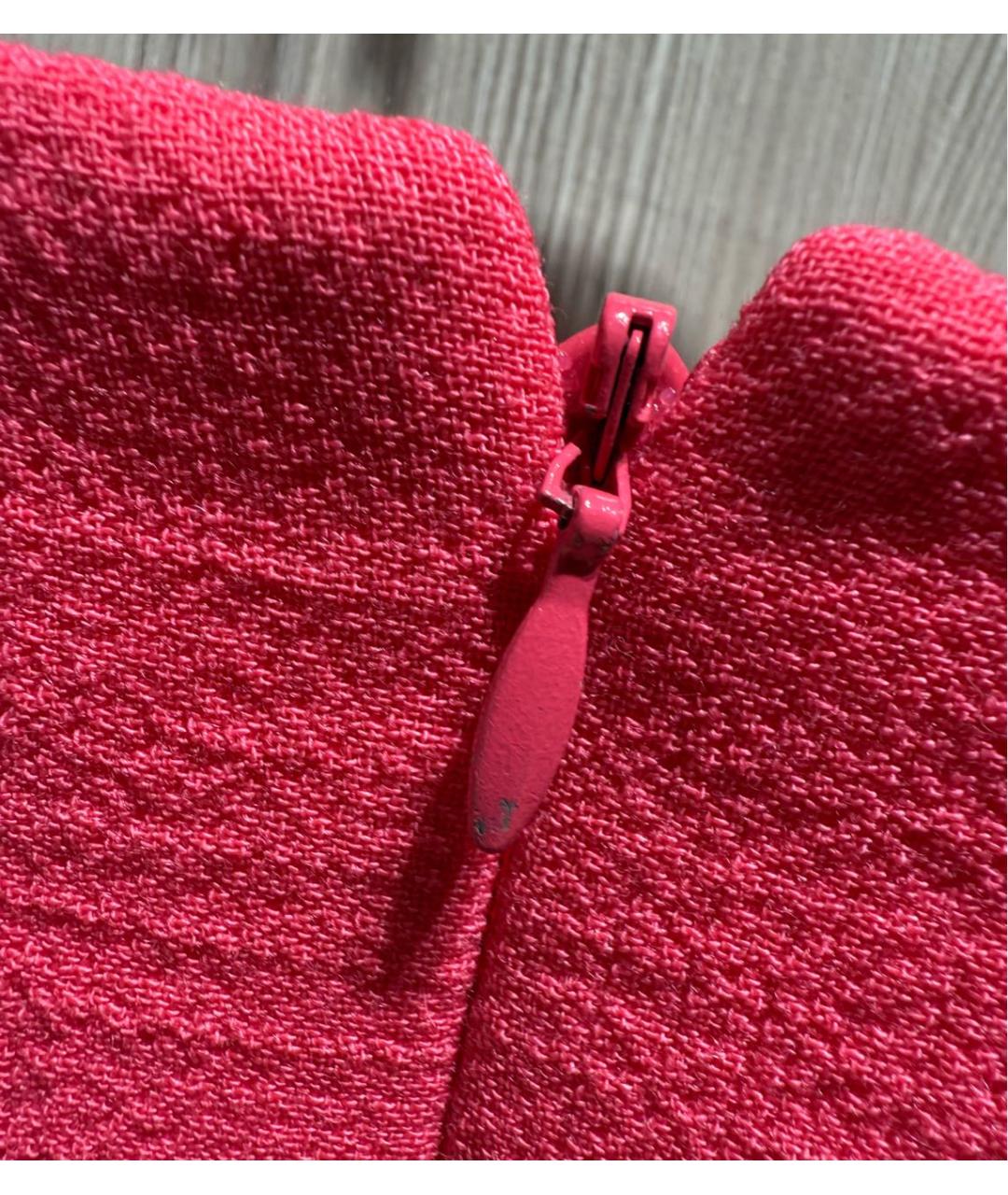 CHRISTIAN DIOR Розовое шерстяное повседневное платье, фото 6