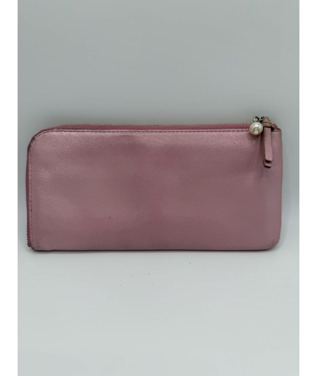 LANVIN Коралловый кожаный кошелек, фото 3