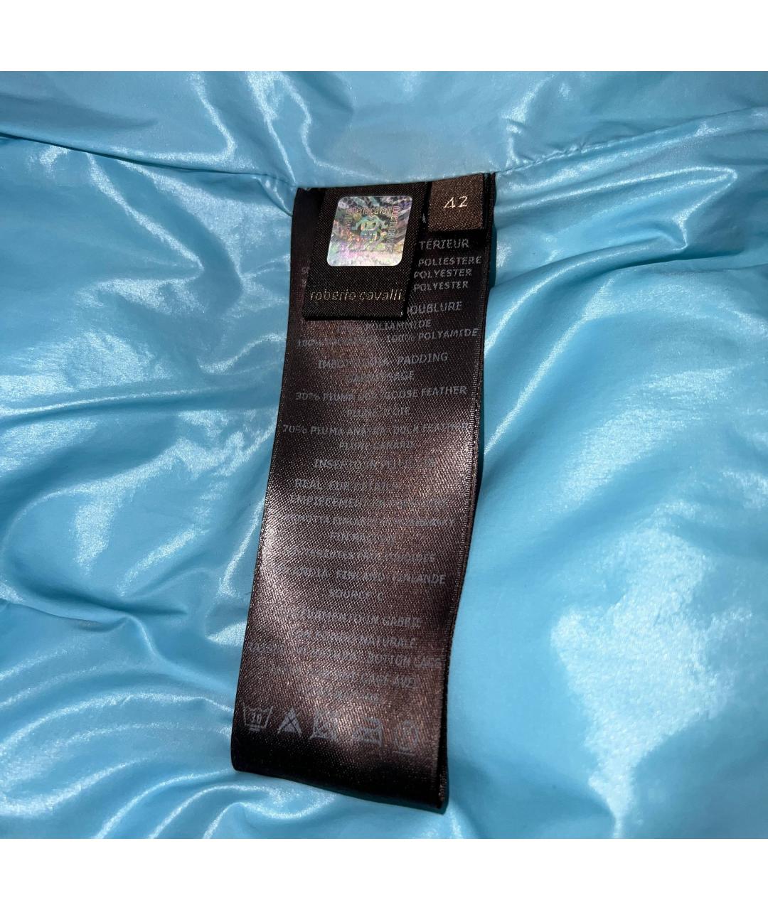 ROBERTO CAVALLI Голубой полиамидовый жилет, фото 5